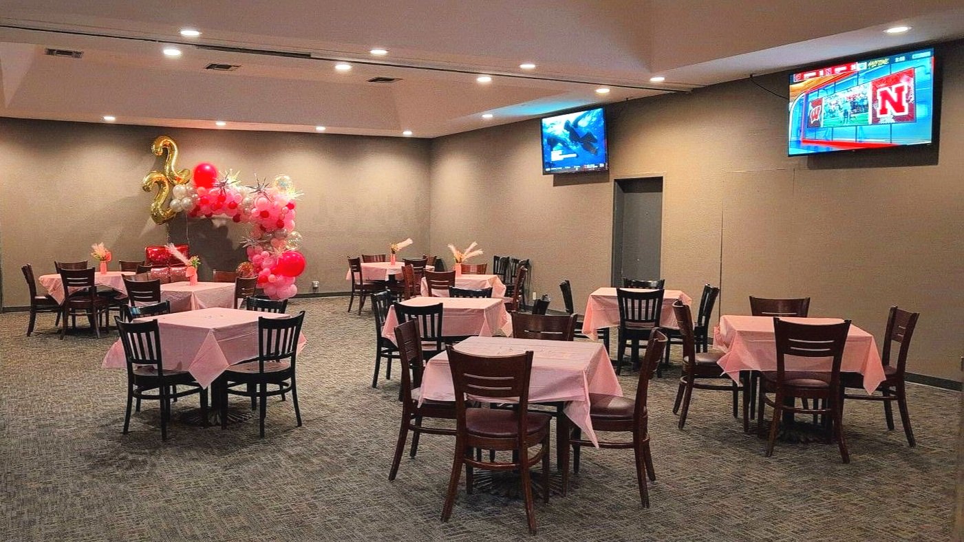 Westown Tap private event room prepared for guests
