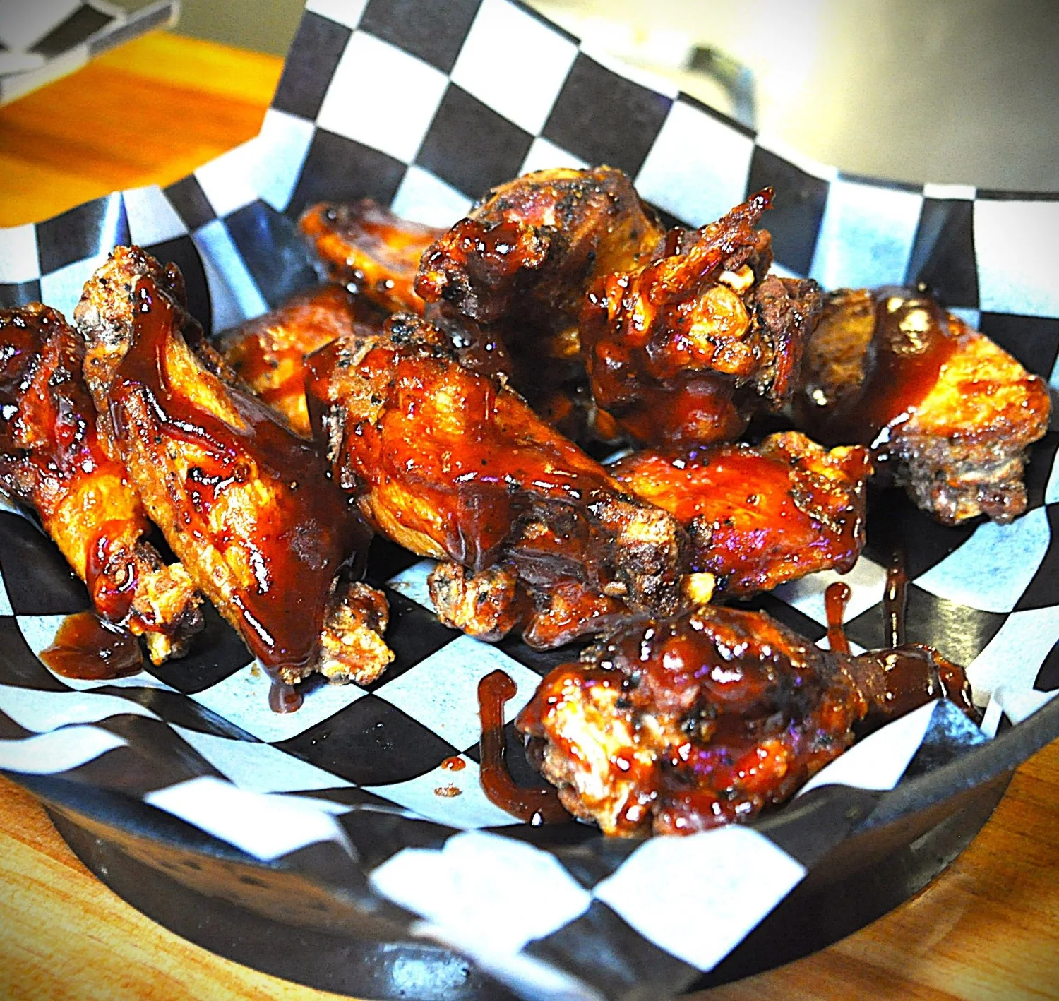 Westown Tap wings served with dipping sauce